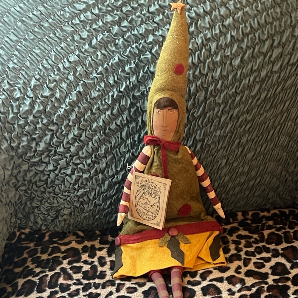 Whimsical Green and Yellow Elf Holiday Decor